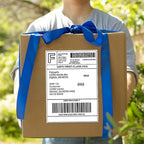 POLYSELLS Self Adhesive Address Shipping Labels, White Sticker FBA Labels (100 Sheets, 8.5" x 11" (1UP, Full Sheet))