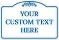 Custom Decorative Sign, Personalized Metal Sign for Business, Driveway, Home, Airbnb, Office Door Plaque, Blue Light Sign, 12x18 Inches, ACM, Fade Resistant, Made in USA by Sigo Signs