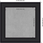 Amanti Art Black Framed Magnetic Board 21x21 Small Vision Board for use with Magnets, 100% Metal Sheet to Display Items as Office Decor or for Home Organization in mudroom, Kitchen or Kids Room