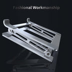 VIGLT Laptop Stand for Desk, Adjustable Laptop Stand Holder Portable Laptop Riser with Multi-Angle Height Adjustable Computer Stand for MacBook Air/Pro and More Notebooks 10-17.3"-Silver