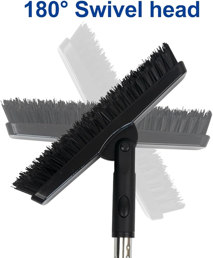 CELOX Grout Brush with Long Handle, Tile Grout Cleaner Brush for Tile Floors, for Shower Tile, for Cleaning Grout