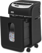VidaTeco Paper Shredder for Home Office Heavy Duty with 60 Mins Running with US Patented Cutter,Shred CD/Card with Extra Large Bin,AUTO Jam Proof(ETL) (20-Sheet Cross Cut)