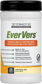 Magic EverVers Heavy Duty Cleaning Wipes - Single Sided Hand & Surface Towels | Powerful Moisturizers to Prevent Dry Hands | Waterless | Removes Grease, Oil, Dirt, & more (3 Pack | 75 Sheets Total)