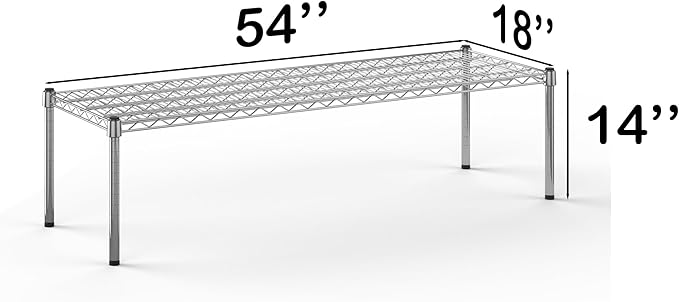 Regal Altair 18''W x 54''L x 14''H Chrome Plated Wire Dunnage Rack | Off The Floor Storage