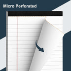 8 Pack Legal Pads 4x6 Inch 30 Sheets Mini Lined Paper Pads for Office Supplies Taking Notes/Writing List, Small Notepads College Ruled Legal Memo Pad for Home, Office, School, or Business Writing Pad