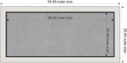 Amanti Art Silver Framed Magnetic Board 26x54 Oversize Vision Board for use with Magnets, 100% Metal Sheet to Display Items as Office Decor or for Home Organization in mudroom, Kitchen or Kids Room