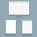 POPRUN 2026 Planner (Medium - 6.5'' x 8.5'') - 2026 Weekly Calendar ((Jan. 2026 - Dec. 2026) with Hourly Time Slots, Weekly/Monthly Appointment Book for Time Management - Leather Soft Cover - Pink