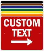 Custom Arrow,Custom Directional Sign, Right Arrow, 24x30 Inches, Rust Free .063 Aluminum, Fade Resistant, Made in USA by My Sign Center