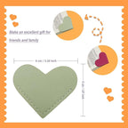 Leather Heart Bookmarks - Winjeto 6 Pieces Cute Corner Page Book Marks for Teachers Students Book Reading Lovers, for School Office Home Supplies (Sweet（6pcs）)