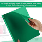 Henoyso 36 Pcs 3 Ring Binder 0.5 Inch Round Fits Letter Size 8.5'' x 11'' Paper Plastic Flexible Binder Bulk Holds 140 Sheets with 1 Pockets Versatile Organizer for Home Office School (Green)