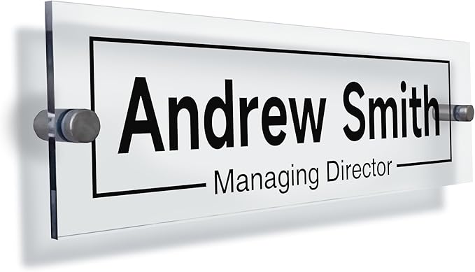 Personalized Office Wall Name Plate Sign Custom Door Name Plate Office Gifts Executive Sign Wall Plate Business Sign