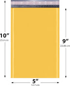 Small Kraft Bubble Mailers 5x10 inch #00 | Self Seal Padded Envelopes | Cushioned Bubble Mailer | Usable Size 5x9 | Lightweight mailing Shipping Bags For Package | 500 Pack Bulk | Made In USA