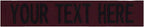 Custom Uniform Name Tapes Solid Colors. Made in The U.S.A. Ships Under 24 Hours. Maroon Fabric, 3.5 Inch Hook Fastener (Uniform Ready Fastener)