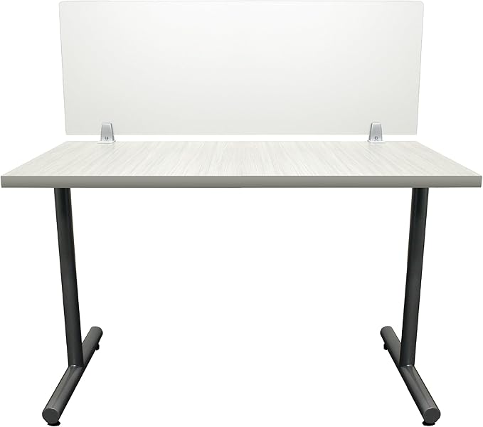 OBEX Frosted Acrylic Desk Mounted Privacy Panel, 18" x 60", Frosted