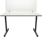 OBEX Frosted Acrylic Desk Mounted Privacy Panel, 18" x 60", Frosted