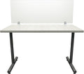 OBEX Clear Acrylic Desk Mounted Privacy Panel, 18" x 60", Clear