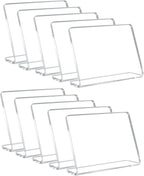 10 Pack Acrylic Mini Chalkboard Signs for Food, AITEE Clear Mini Tabletop Chalkboard Signs, Small Buffet Chalkboards Signs for Weddings, Birthday Parties, Message Board Signs, Buffet,Bakery and Retail