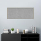 Amanti Art Grey Framed Magnetic Board 22x50 Oversize Vision Board for use with Magnets, 100% Metal Sheet to Display Items as Office Decor or for Home Organization in mudroom, Kitchen or Kids Room
