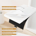 SooHeeRange 3 Pack Magnetic Grocery List Pad with Full Back Magnet & Pen Holder, Totally 180 Sheets for Fridge, To-Do List and Memo Notepad (4.5x7.5 Inch, Blank)
