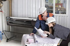 FungLam Wide Format Paper, 24 in x 150 ft Plotter Paper, 4 Rolls CAD Bond Rolls with 2 in Core, 20 LB Bond Papers Rolls, Idea for CAD Drawings, Engineering Plans, GIS Maps & Architectural Designs
