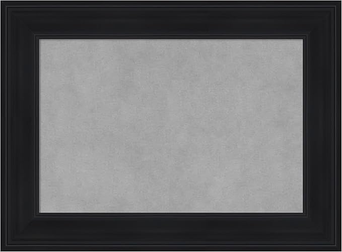 Amanti Art Black Framed Magnetic Board 17x23 Small Vision Board for use with Magnets, 100% Metal Sheet to Display Items as Office Decor or for Home Organization in mudroom, Kitchen or Kids Room