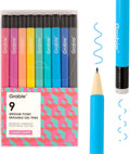 Grabie Erasable Gel Pens, 9 Colors Erasable Pens, Make Mistakes Disappear Colored Pens, Assorted Color Inks for Drawing Writing Planner,Gel Pens for Coloring