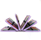Vomgomfom Colored Pencil Case - 252 Slot Pencil Holder with Zipper Closure Deluxe PU Leather Large Capacity Case for Watercolor Pens or Markers, Artist Organizer (Purple)