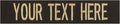 Custom Uniform Name Tapes Solid Colors. Dark Brown Fabric, 5 Inch Hook Fastener (Uniform Ready Fastener)