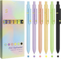 UIXJODO Colored Pens, 6 Pcs Colorful Pens Fine Point Smooth Writing Pen, 0.5mm Colored Ink Gel Pen for Journaling Note Taking Planner, School Supplies Gifts for Nurse Teacher (6 Pcs Gold Vibrant)