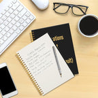 Mhfpl Conversations That Went Nowhere Black Golden Spiral Blank Notebook, Humor Office Notebook Gifts for Team Member Coworker Boss Leader Manager, Funny Birthday Gifts for Husband Wife