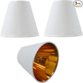 TAaMTYH small lamp shade chandelier shades set of 3，Fabric Lampshade for Wall Lamp，chandelier shades，small tadle lamps，For Cutting Edge bulbs, Clip-on Fitter Lampshade，3" X 6" X 5"