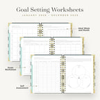 Day Designer 2026 Weekly Planner – Premium Planner for Stylish Organization. Combines Weekly & Monthly Calendars, Daily Schedule, Notes Pages, Goal Setting, Stickers, Pocket & More. Elegant Laminated Cover with Gold Accents (Black Stripe Design - 2026)