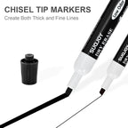 SUQJOY Dry Erase Markers, Chisel Tip Whiteboard Marker, Low Odor Thick Dry Markers, 12 Bulk Black Color Markers for office.
