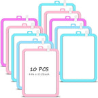 Outus 10 Pcs Dry Erase Mini White Boards Bulk 8.5 x 11'' Small Magnetic Whiteboard Double Sided Colored Writing Boards for Kids Students Locker Fridge(Macaron Color)