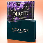 Custom Acrylic Sign Personalized, Custom Desk Name Plate, 18 Styles, (5"x7"), With Gift Box, USA Made by Acryluxe. (Blossom)