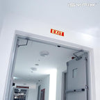 iSYFIX Exit Glow in the Dark Sign – 2 Pack 12x4 Inch – 40 mil Thick Polystyrene Plastic Sign, Laminated UV, Scratch & Fade Resistance, Waterproof, Indoor & Outdoor
