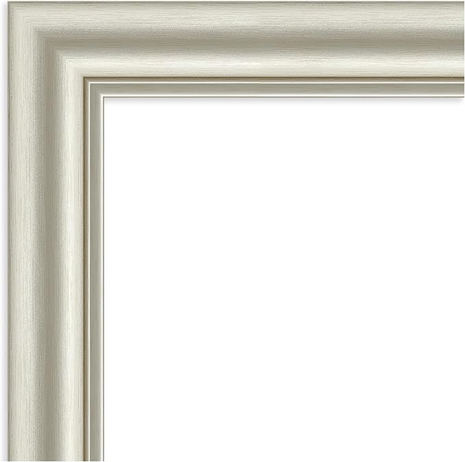 Amanti Art Silver Framed Magnetic Board 22x22 Small Vision Board for use with Magnets, 100% Metal Sheet to Display Items as Office Decor or for Home Organization in mudroom, Kitchen or Kids Room