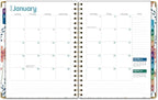 HARDCOVER 2026 Planner, 8.5"x11": 14 Months (November 2025 - December 2026), Daily Weekly Monthly Planner, Yearly Agenda, Bookmark, Pocket Folder and Sticky Note Set (Colorful Botanicals)