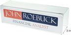 Source One Deluxe Clear Acrylic Cubicle Sign Holder & Name Plates (3 Inch Hook, Name Plate)