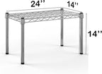 Regal Altair 14''W x 24''L x 14''H Chrome Plated Wire Dunnage Rack | Off The Floor Storage
