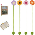 Crochet Bookmarks for Women & Book Lovers, Cute Flower Page Markers for Teachers Students, Handmade Reading Gifts for Valentine's Day, Easter, Teachers' Day, Graduation, Mother's Day, Birthdays (4)