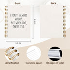 hold fizz Funny Office Notebooks for Work, Sarcastic Gifts, I Don't Always Whoop Sign, Office Desk Accessories, Funny Journal, Office Supplies for Desk, White Spiral Notebook 5.5 x 8.3