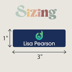 Custom Name Tag Full Color with Logo Magnetic Back | Name Badges for Business | Metal Name Tags ID Badges for Employees | Personalized Name Tags | Magnetic Name Tags Personalized (3x1 Inches)
