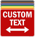 Custom Arrow,Custom Directional Sign, Two way Arrow,24x30 Inches, 55 mil thick HDPE (high density polyethylene) Made in USA by My Sign Center