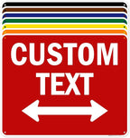 Custom Arrow,Custom Directional Sign, Two way Arrow,24x30 Inches, 55 mil thick HDPE (high density polyethylene) Made in USA by My Sign Center