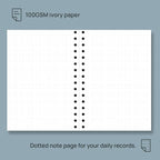 POPRUN Monthly Planner 2026-2027 Spiral Hardcover (6.25'' x 8.5''), 18 Months Calendar (Jan.2026-Jun.2027) - 2 Pages per Month with Dotted Note Pages, Sunday Start, Laminated Tab - Black