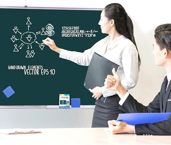 Dry Erase Erasers, 36 Pack Magnetic Whiteboard Eraser Chalkboard Eraser Dry Eraser for Classroom Office and home (Blue)