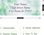 AWUSA Return Address Labels - Personalized Labels, Custom Colorful Patterns, Can Be Used for Box, Paper, Plastic, Glass, Metal (2.6x1 Inch, Set of 400, Glossy Vinyl) 2.6''x1''