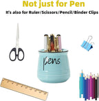 ONTUBE Porcelain Pens Holder Stand,Ceramic Pencils Holder (Turquoise)