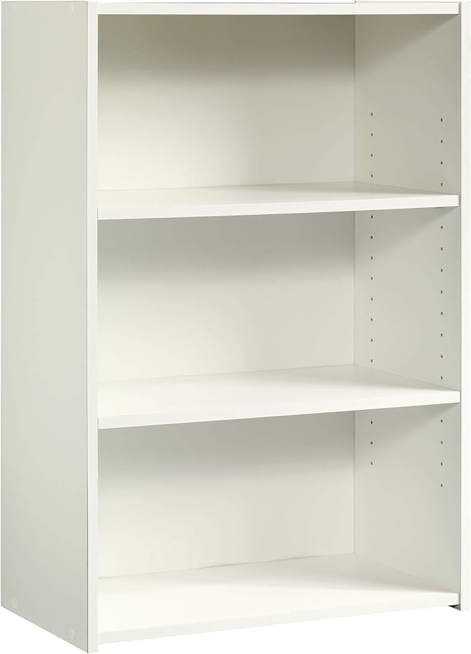 Sauder Beginnings 3-Shelf Bookcase/ Book shelf, Soft White finish